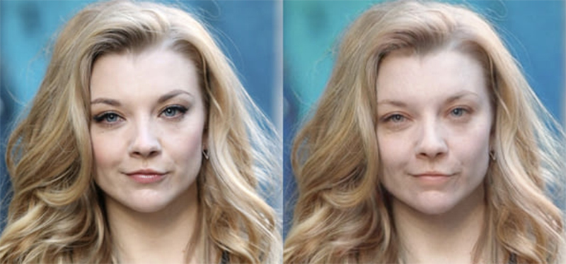 Это приложение полностью убирает макияж с лица. Теперь вы можете посмотреть, как выглядит любой человек без косметики!