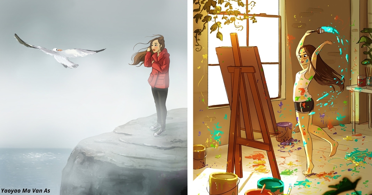 16 восхитительных иллюстраций о том, что жить одной - вообще отлично! 